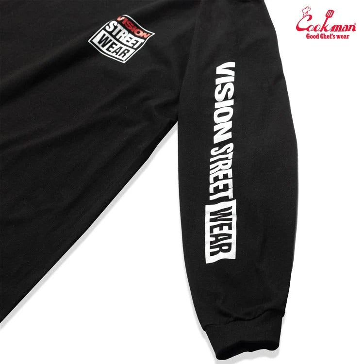 LONG SLEEVE TEES VISION LOGO - BLACK