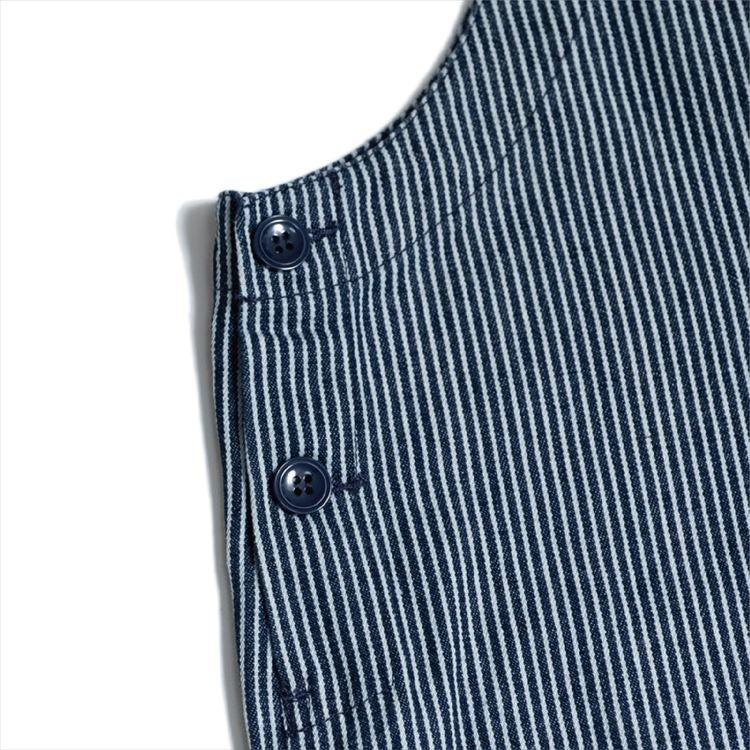FISHERMAN'S BIB OVERALL HICKORY - NAVY