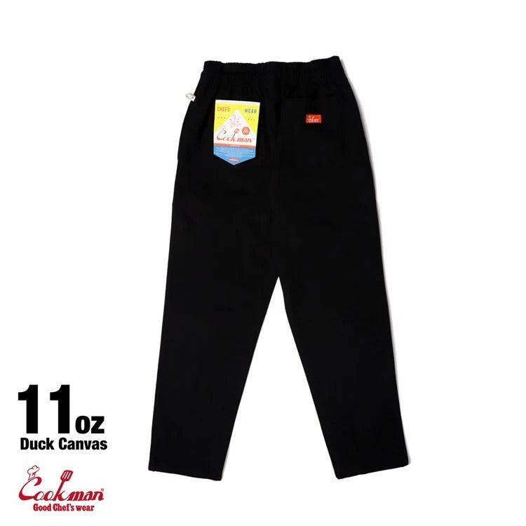 CHEF PANTS DUCK CANVAS - BLACK