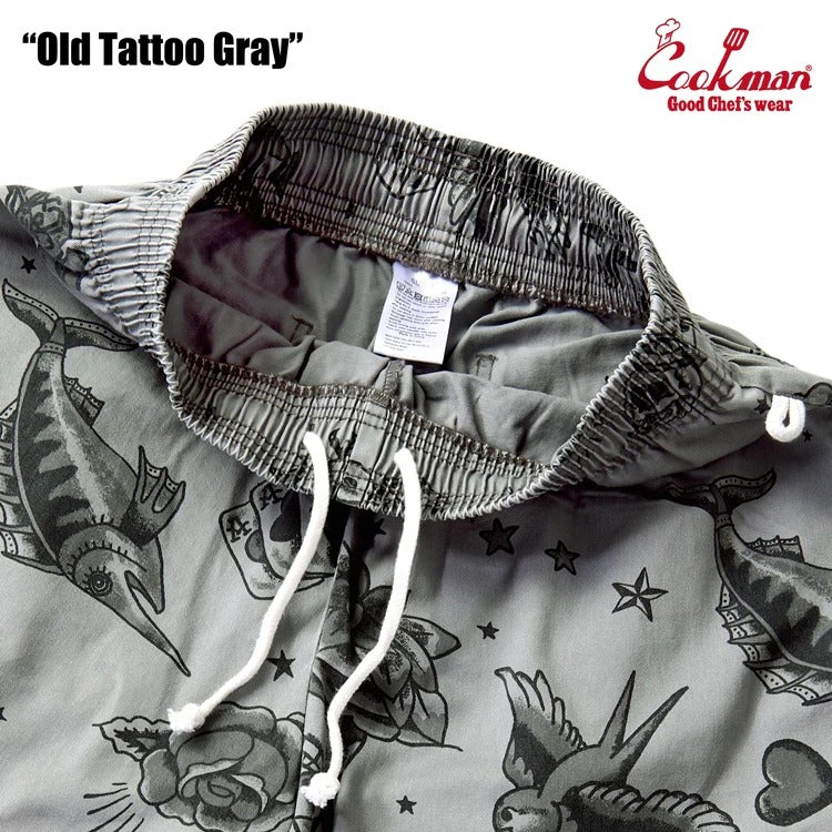 CHEF PANTS OLD TATTOO - GRAY