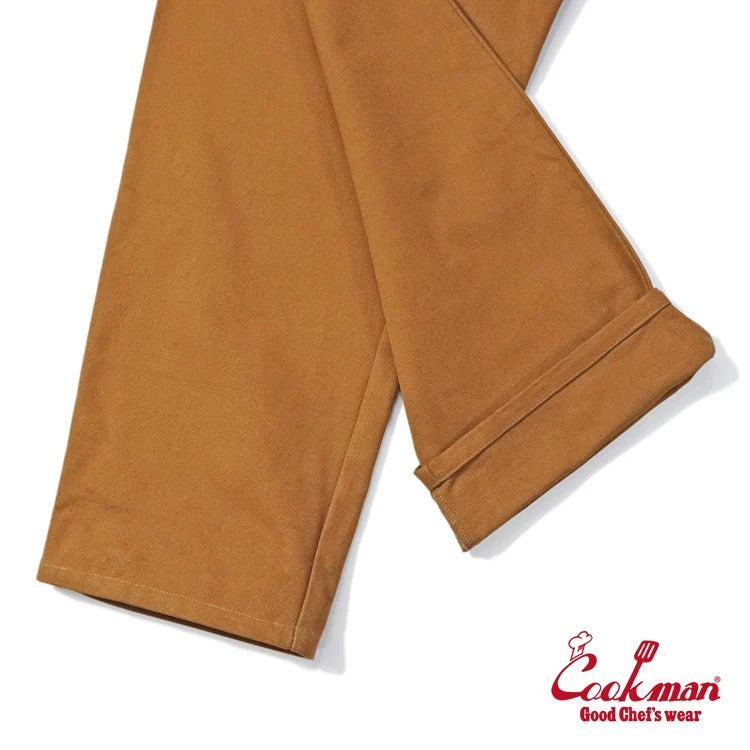 CHEF PANTS SEMIWIDE DUCK CANVAS - BROWN