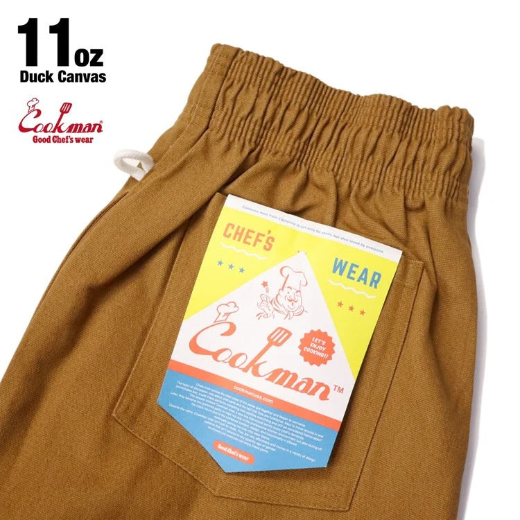 CHEF PANTS DUCK CANVAS - BROWN