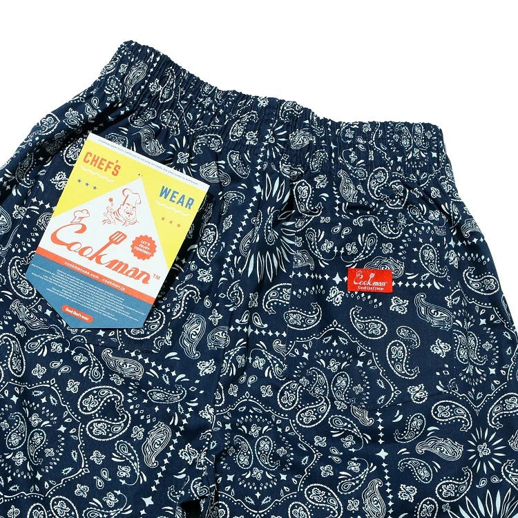CHEF SHORT PANTS PAISLEY - NAVY