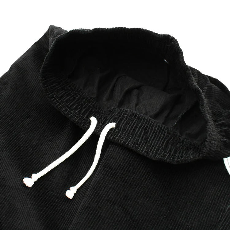 CHEF SHORT PANTS CORDUROY - BLACK