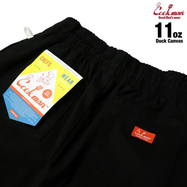 CHEF PANTS DUCK CANVAS - BLACK