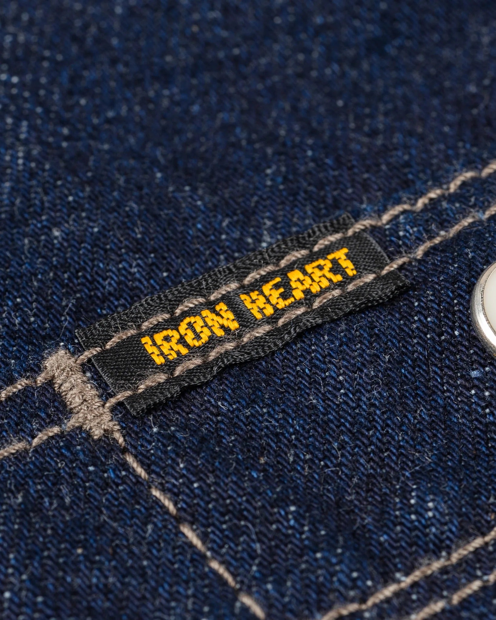 IHSH-326-IND 12OZ SELVEDGE DENIM WORK SHIRT WITH SNAPS - INDIGO