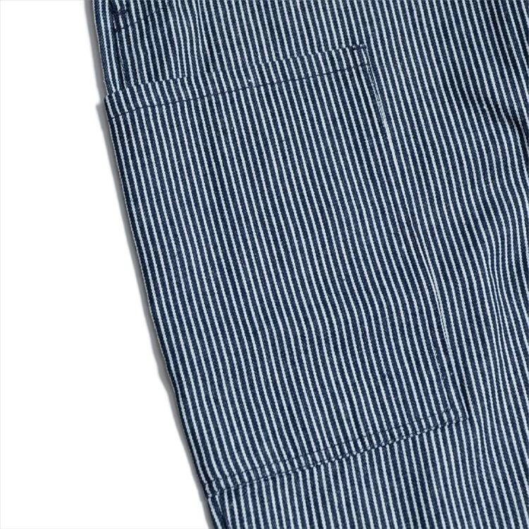 FISHERMAN'S BIB OVERALL HICKORY - NAVY