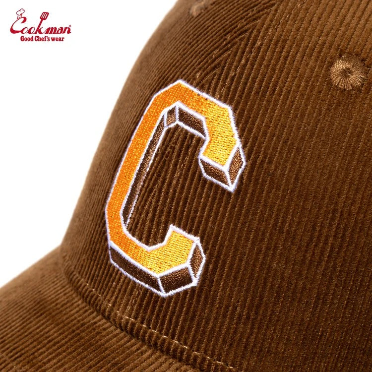 CURVE BRIM CAP CORDUROY - BROWN