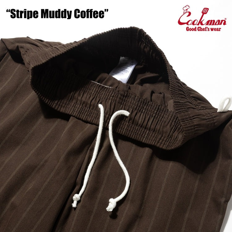 CHEF PANTS STRIPE MUDDY - Coffee