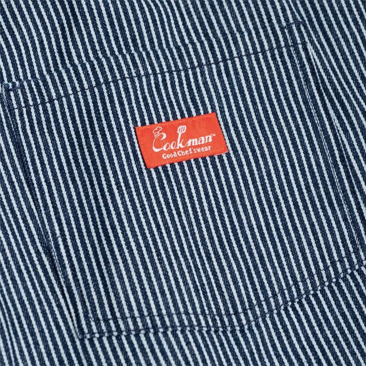 FISHERMAN'S BIB OVERALL HICKORY - NAVY