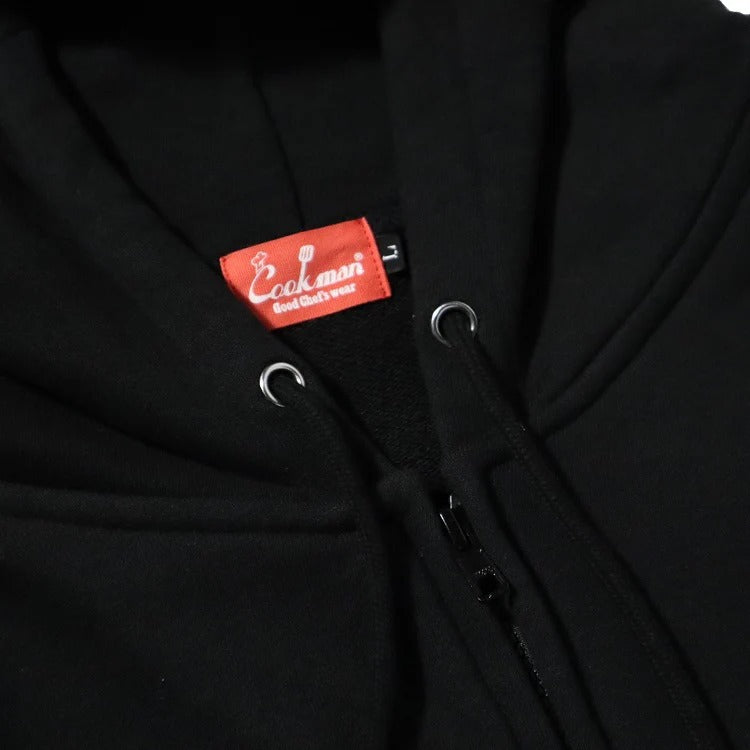 ZIP UP HOODIE SKULL - BLACK