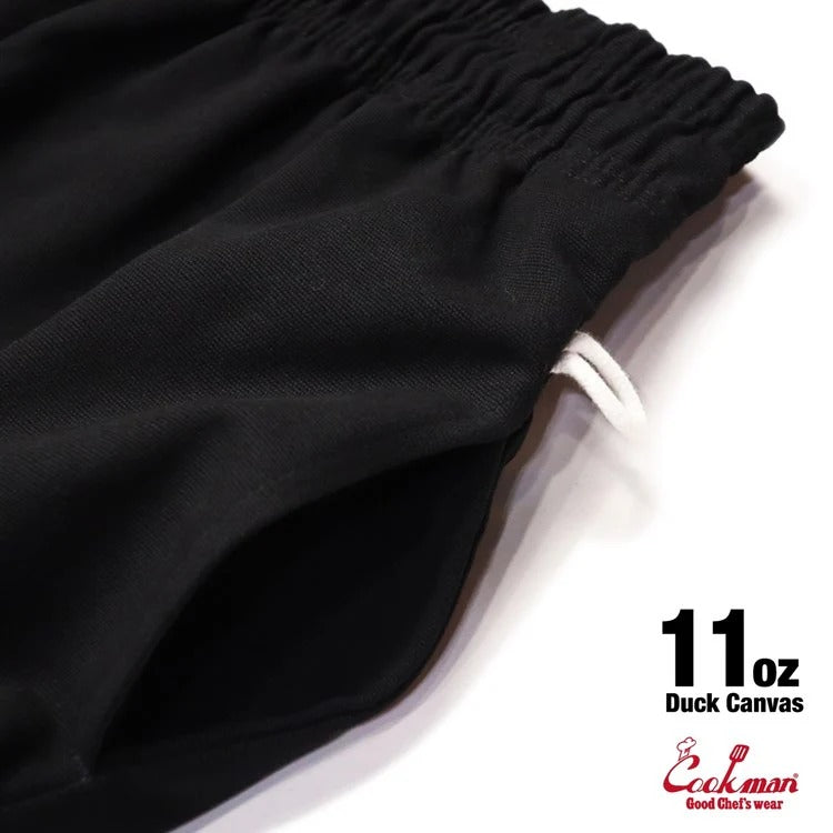 CHEF PANTS DUCK CANVAS - BLACK