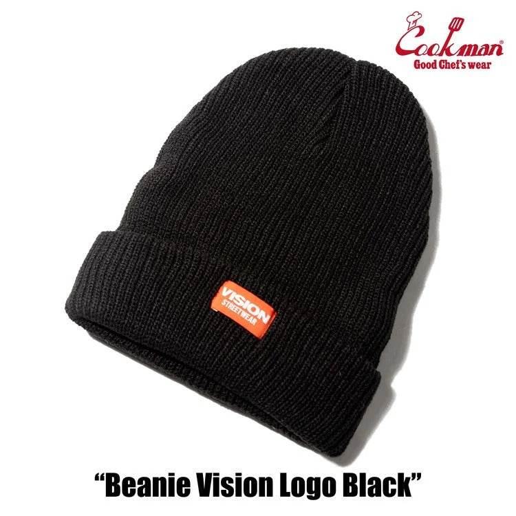 BEANIE VISION LOGO - BLACK