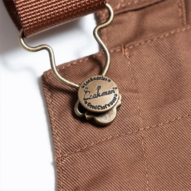 FISHERMAN'S BIB OVERALL - CHOCOLATE