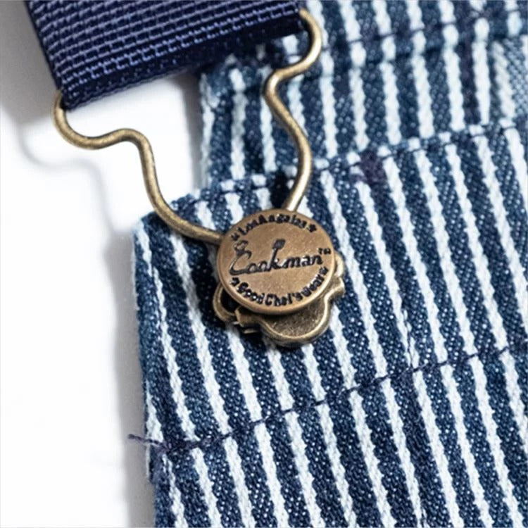 FISHERMAN'S BIB OVERALL HICKORY - NAVY