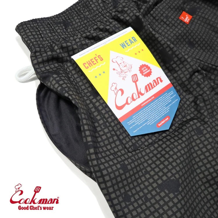 CHEF PANTS SAUCE SPLASH CAMO - BLACK