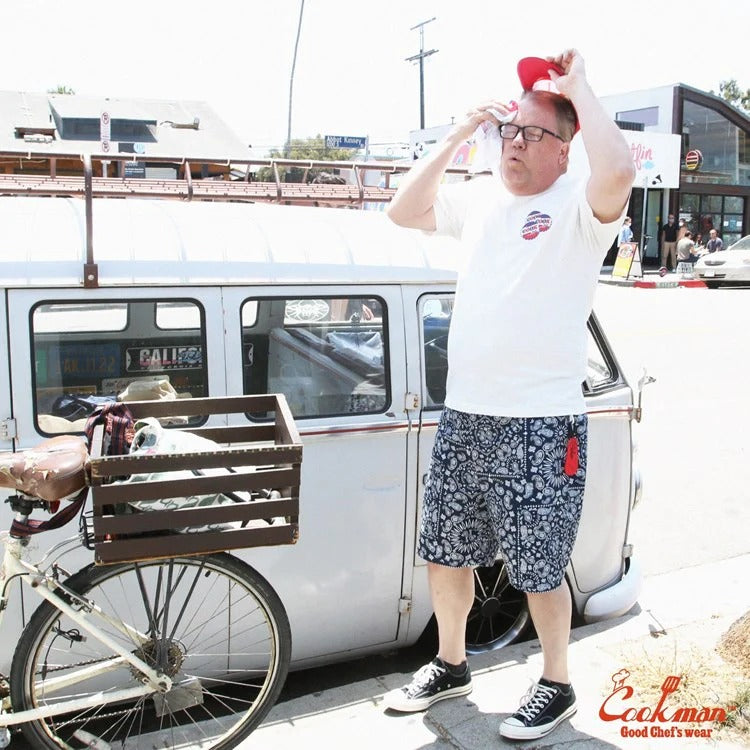 CHEF SHORT PANTS PAISLEY - NAVY