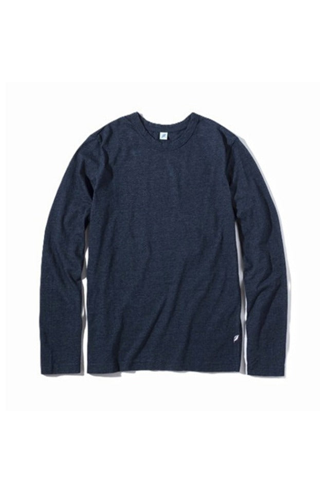 LS-5011-D Indigo Jersey Crew Neck Long Sleeved T - Dark Indigo