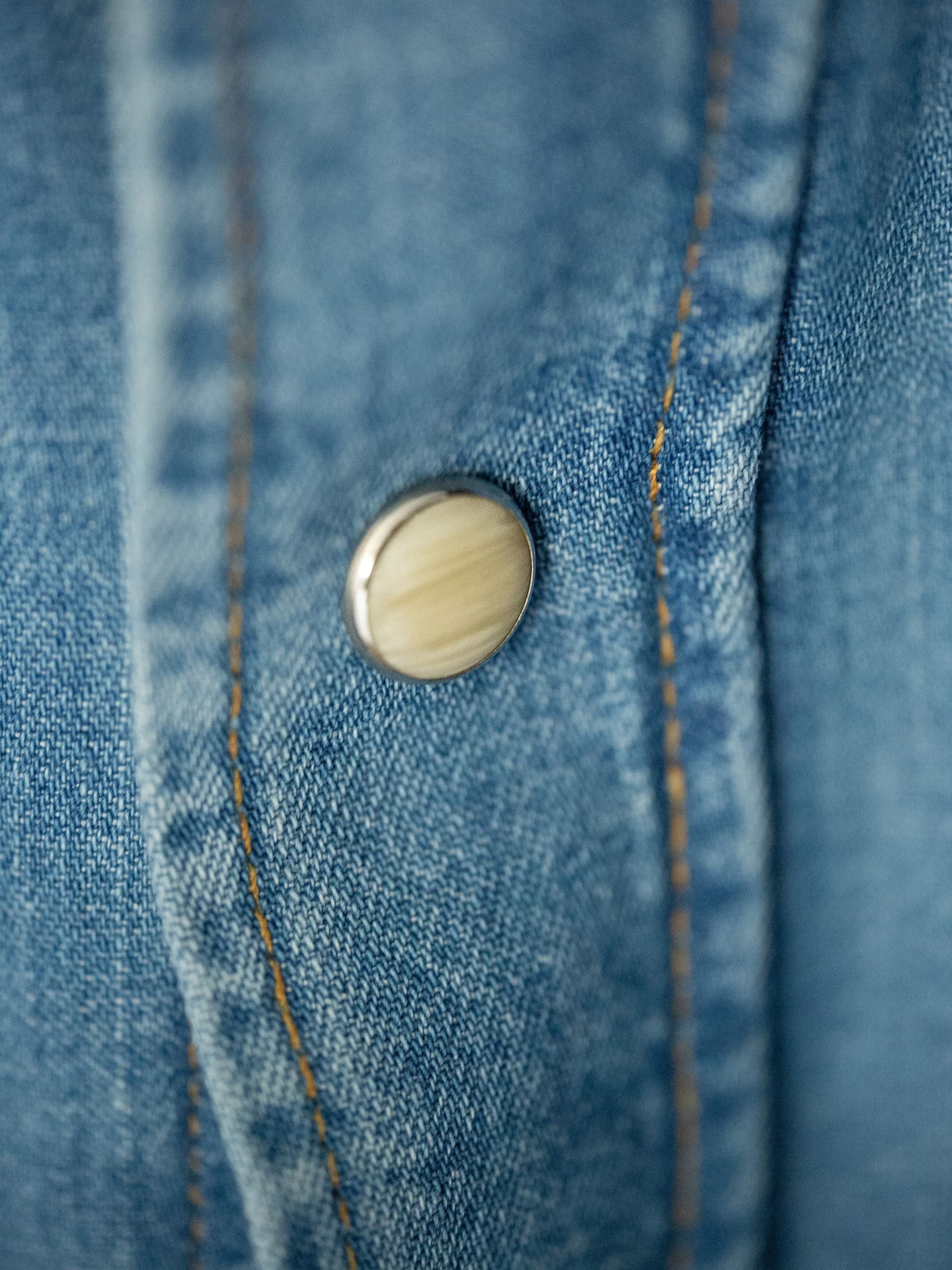 Gunnar Light Used Denim Shirt - Light Blue