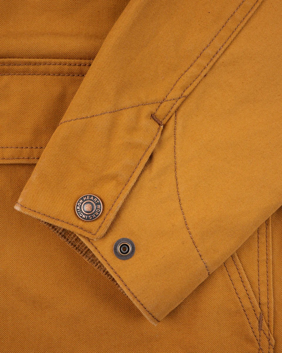 IHJ-148-BRN 10OZ KURASHIKIZOME® ORGANIC COTTON DUCK CHORE JACKET - BROWN