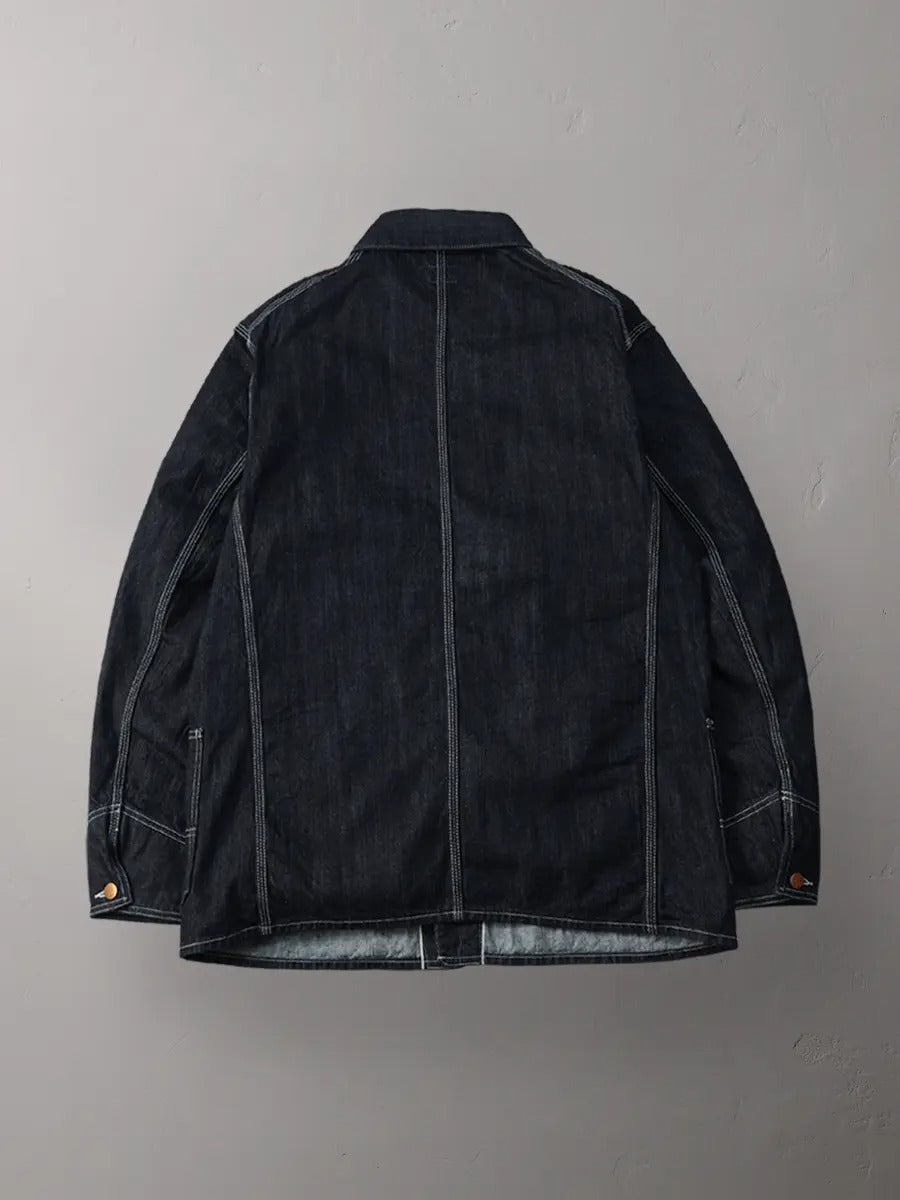 FN-OJ-DC002 JACKET - 10oz DENIM COVERALL - INDIGO