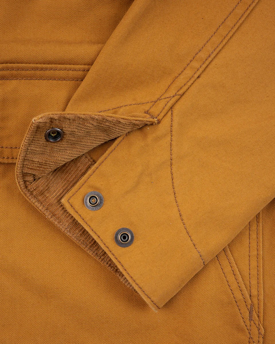 IHJ-148-BRN 10OZ KURASHIKIZOME® ORGANIC COTTON DUCK CHORE JACKET - BROWN