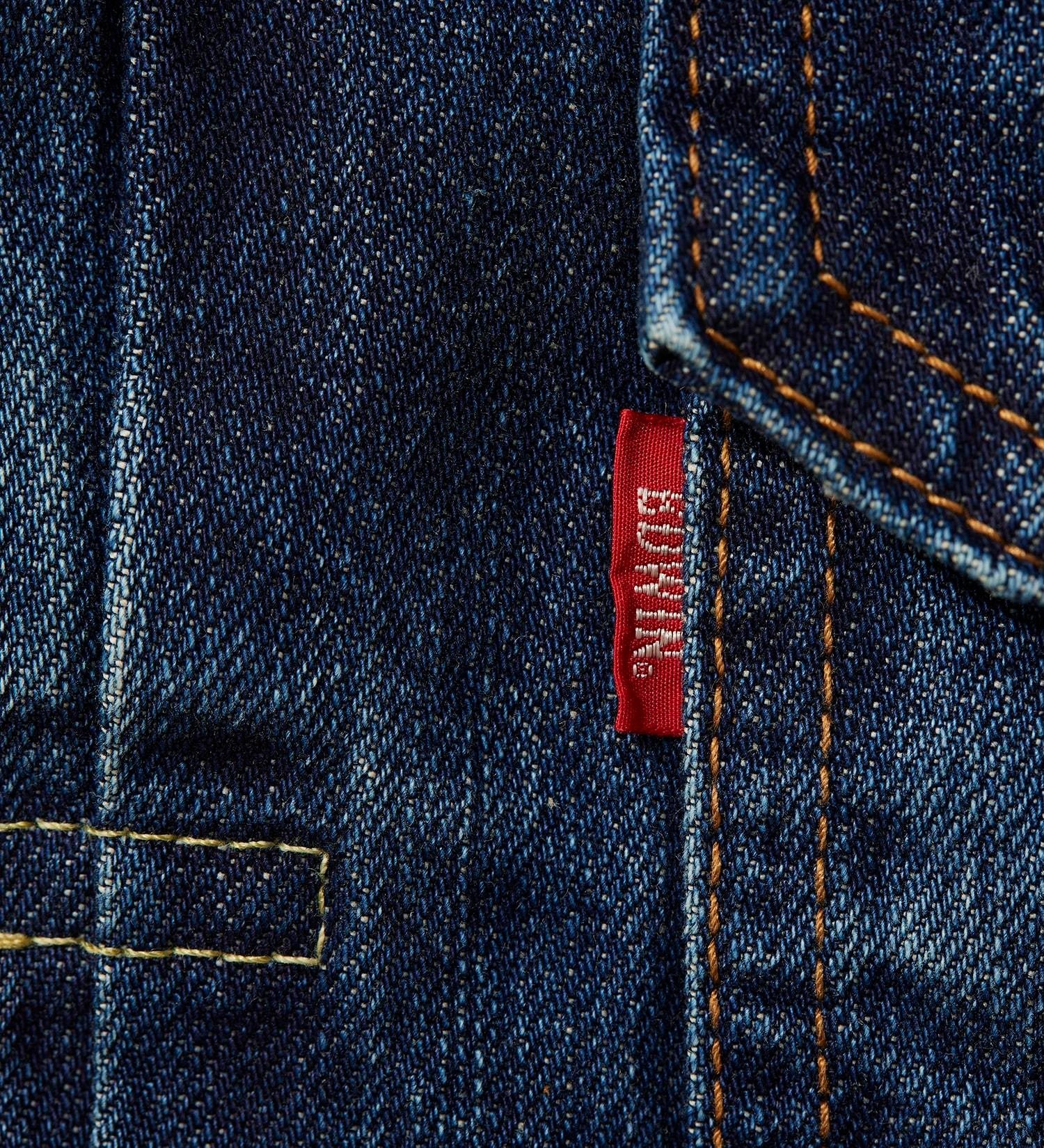 E55550-126 505 50DENIM JACKET - BLACK DENIM