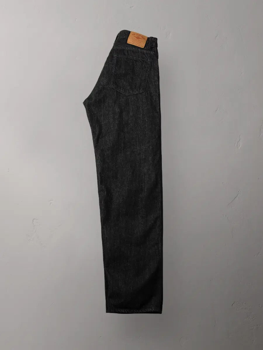 FN-PA-DB004 PANTS - BLACK DENIM WIDE TAPERED - BLACK
