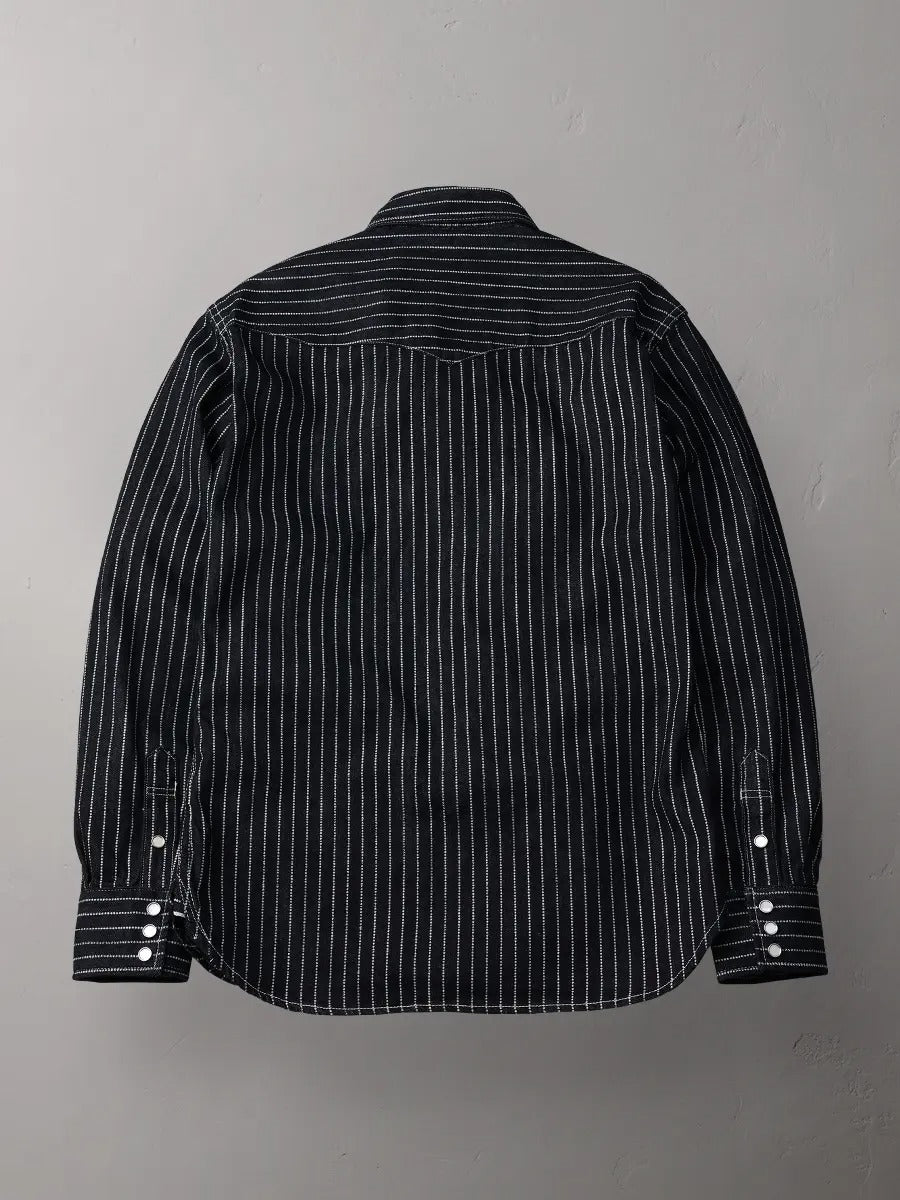 FN-SDW-701L 10ozDENIM WABASH WESTERN SHIRT - INDIGO