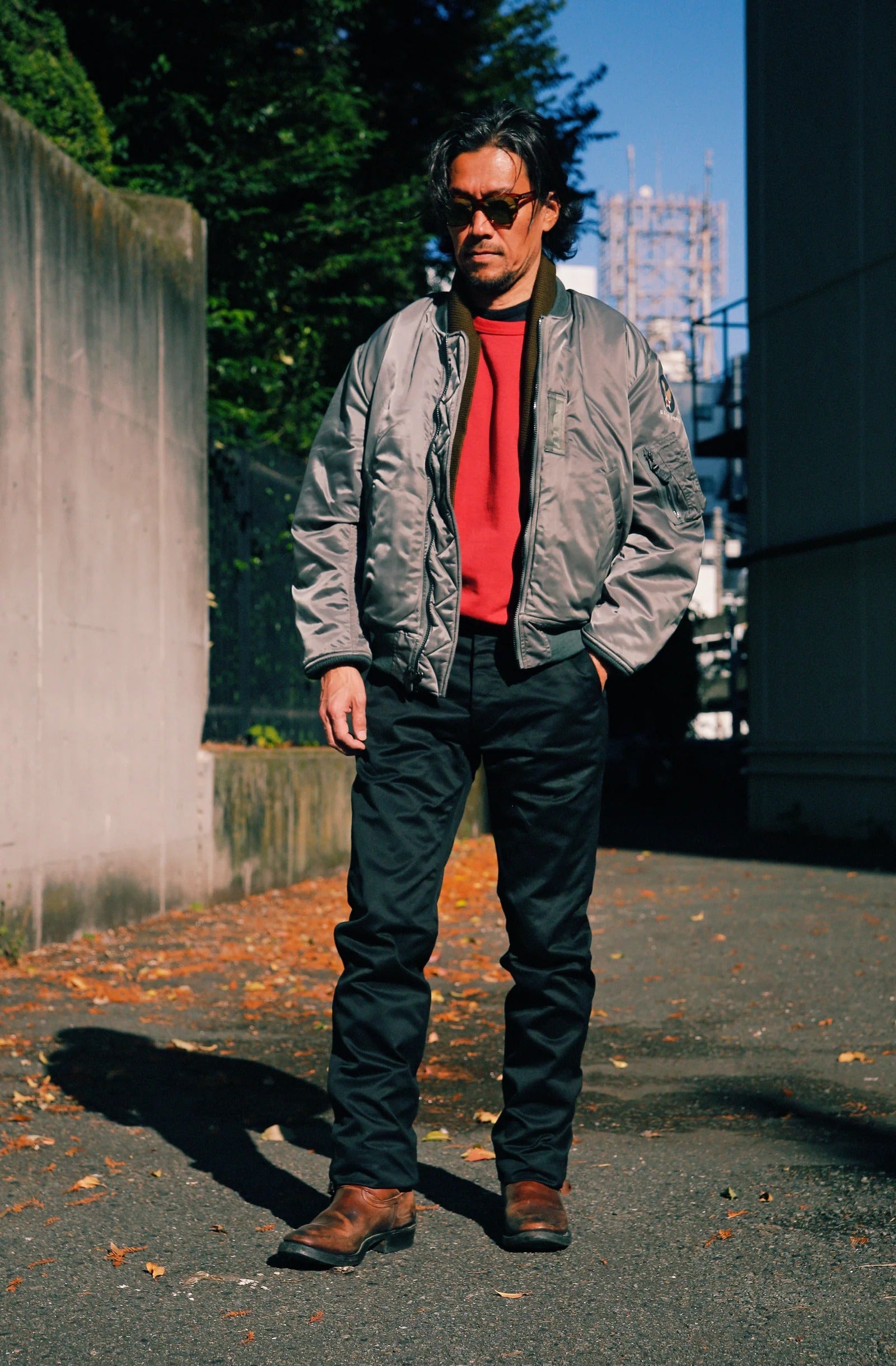 MP19010 BLUE SEAL CHINO TROUSERS - BLACK