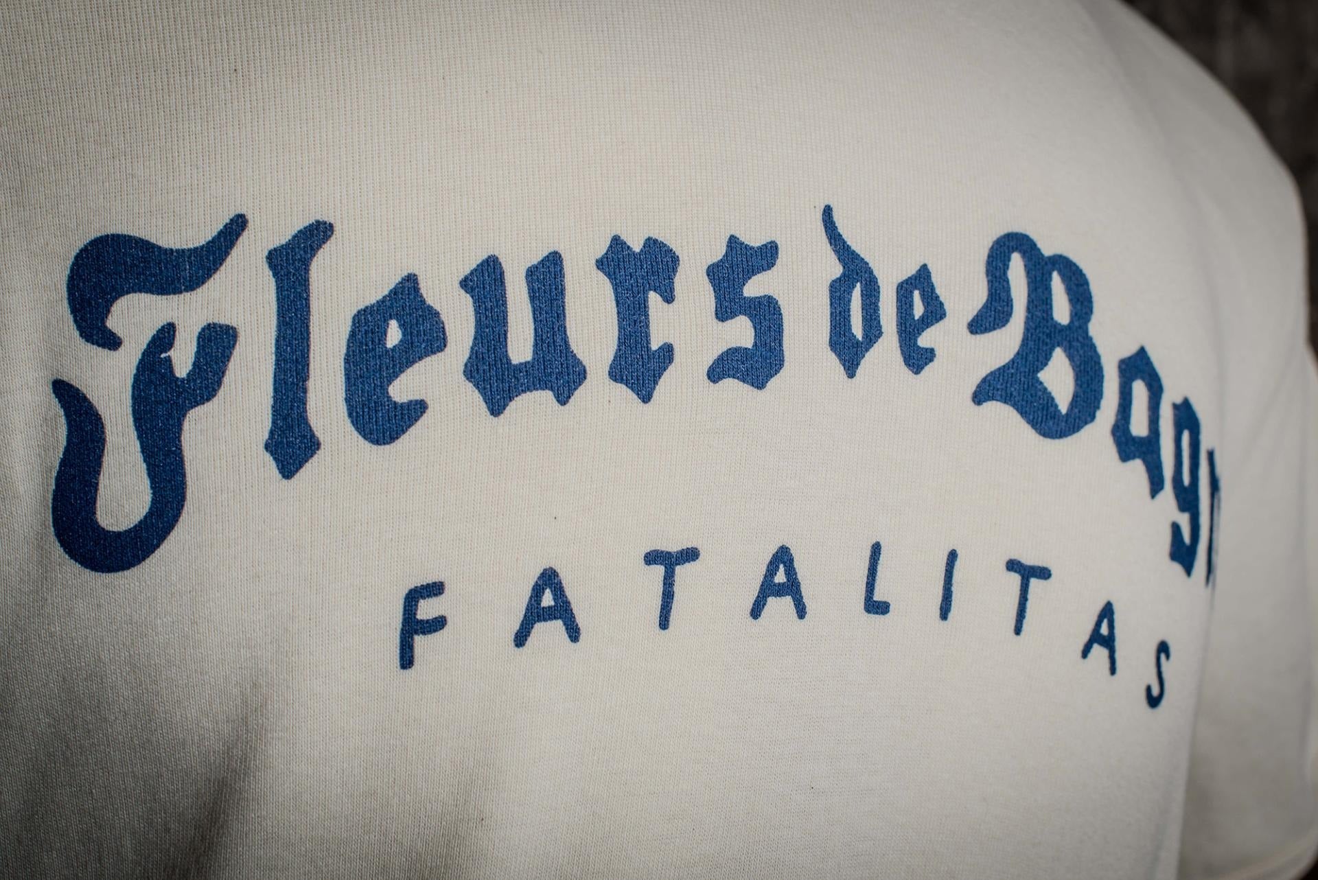 LE TRICOT FLEURS DE BAGNE - FATALITAS - ECRU/BLUE PRINT