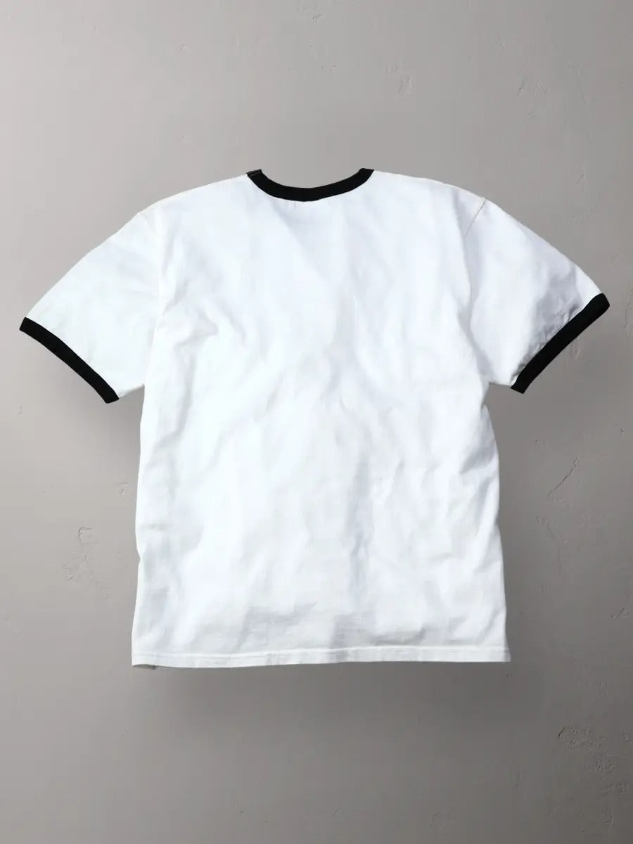 FN-TMR-101 T-SHIRT - THE FLAT HEAD - WHITE x BLACK