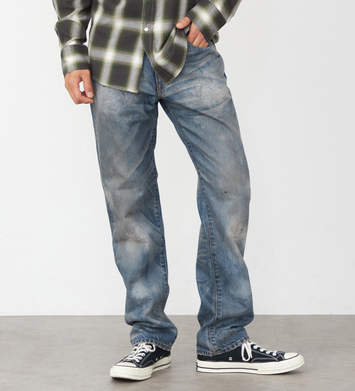 E50323-1036 503 REGULAR STRAIGHT USED - MEDIUM BLUE