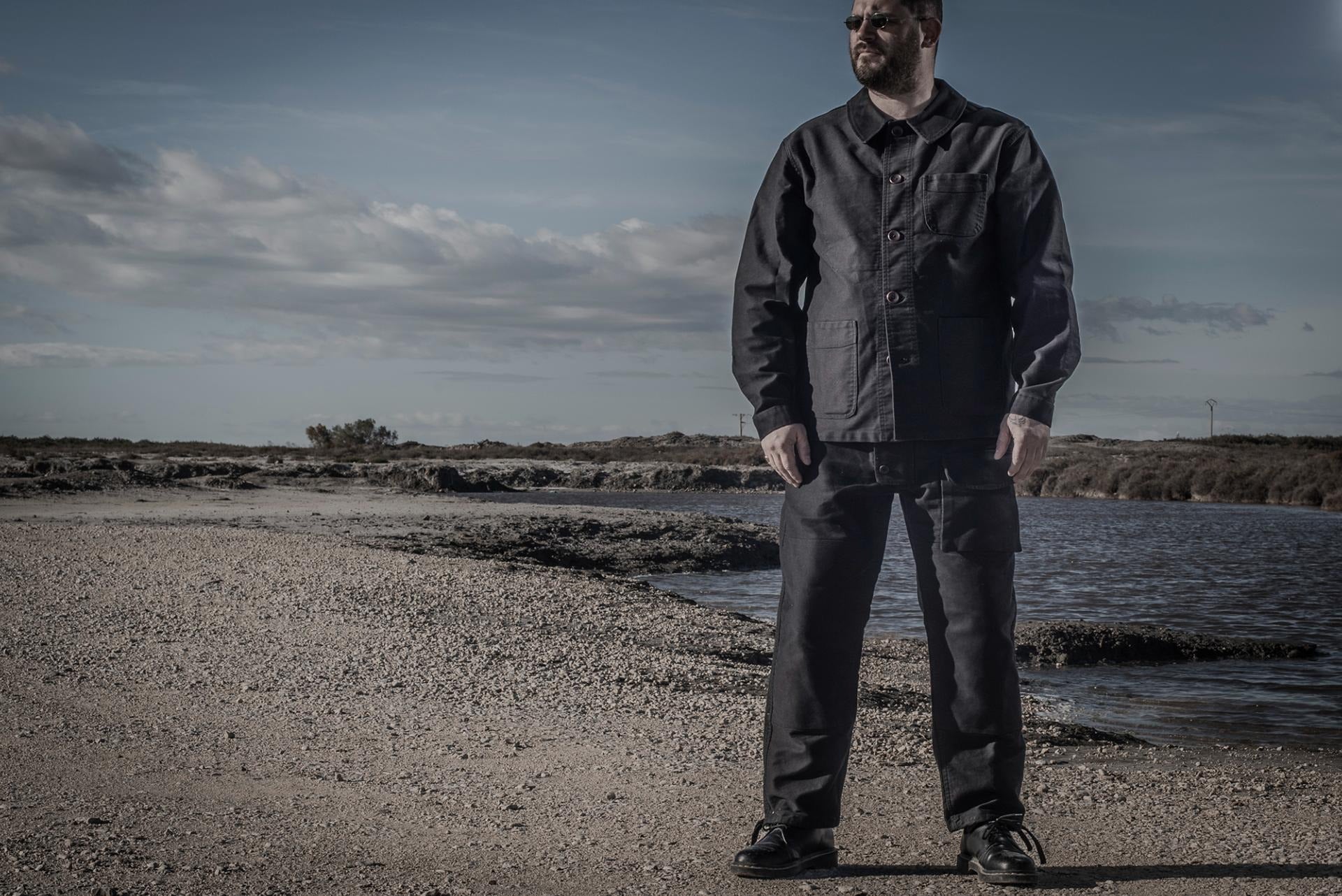 LE PANTALON SUBMARINER MOLESKINE - BLACK STONED