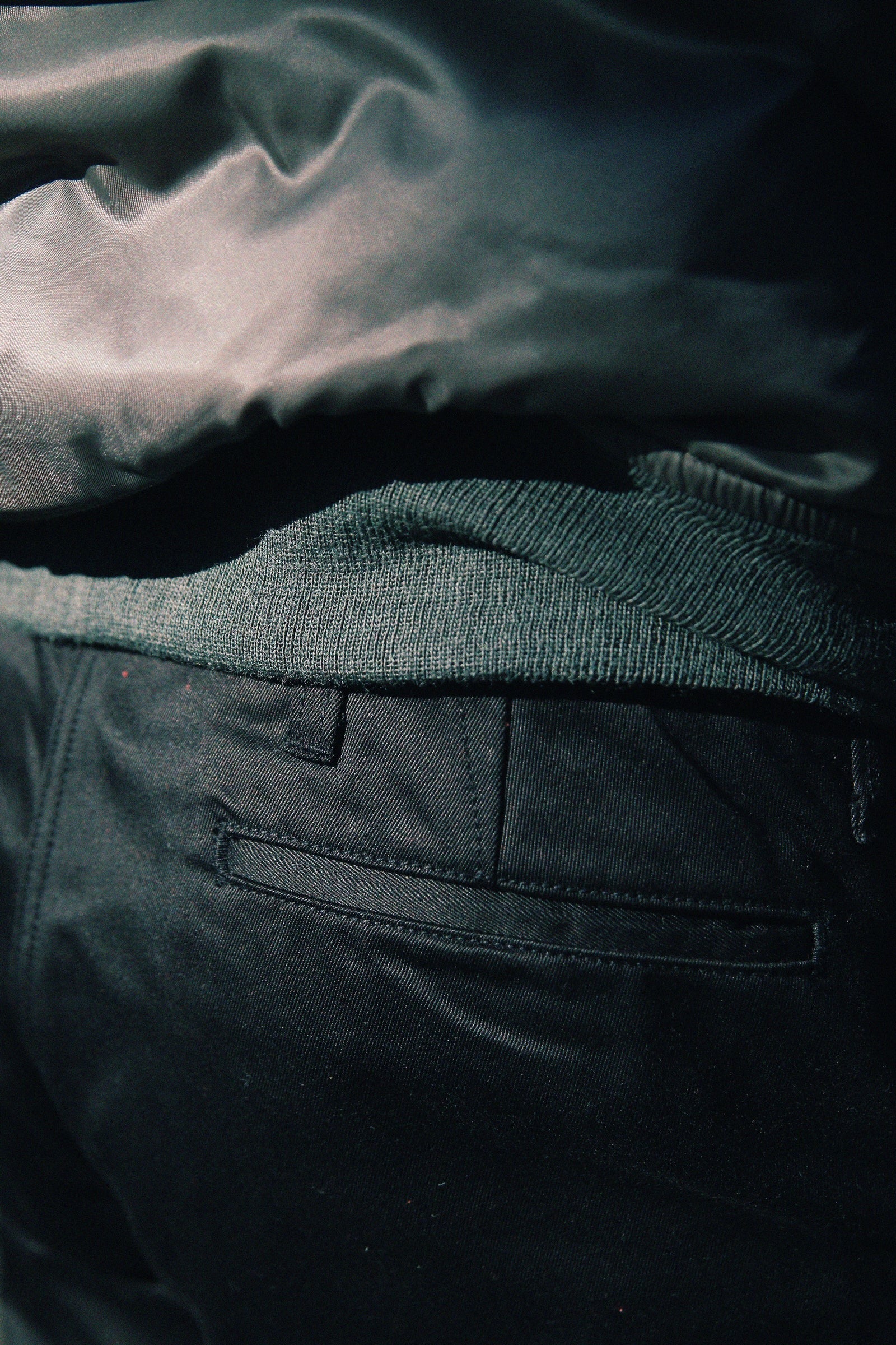 MP19010 BLUE SEAL CHINO TROUSERS - BLACK