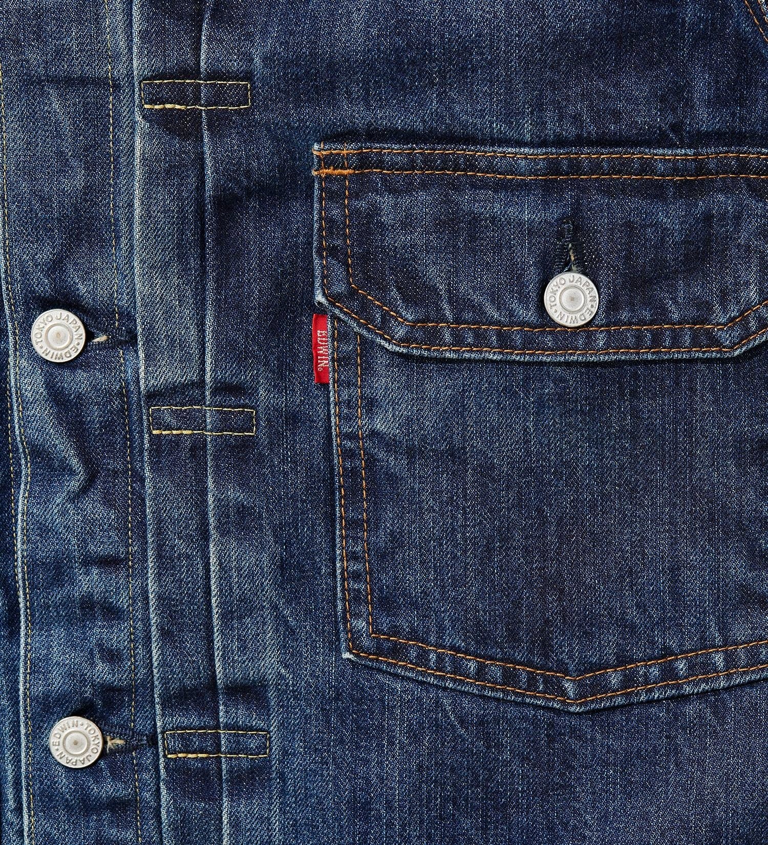 E55550-126 505 50DENIM JACKET - BLACK DENIM