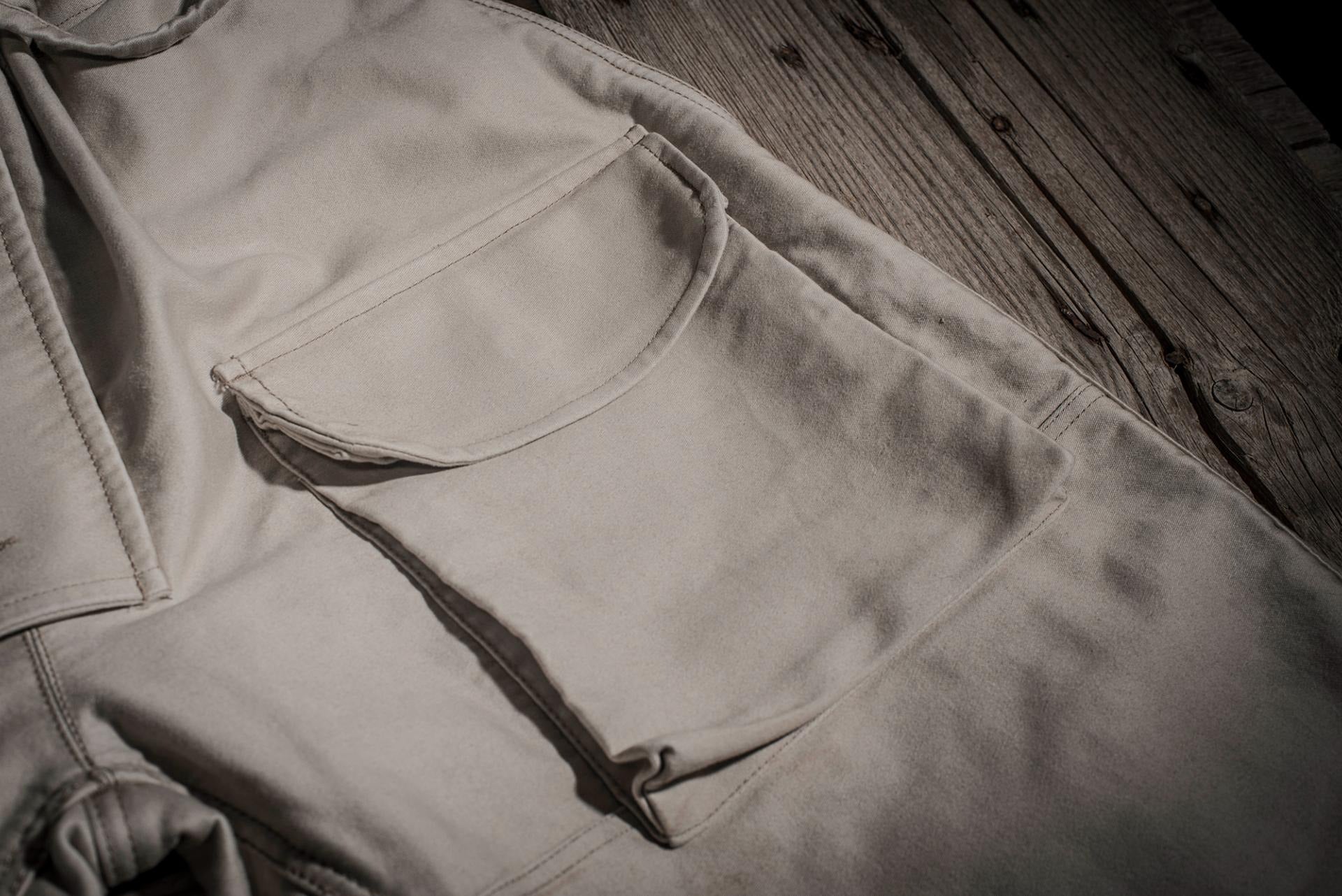 LE PANTALON SUBMARINER MOLESKINE - NATURALSTONED