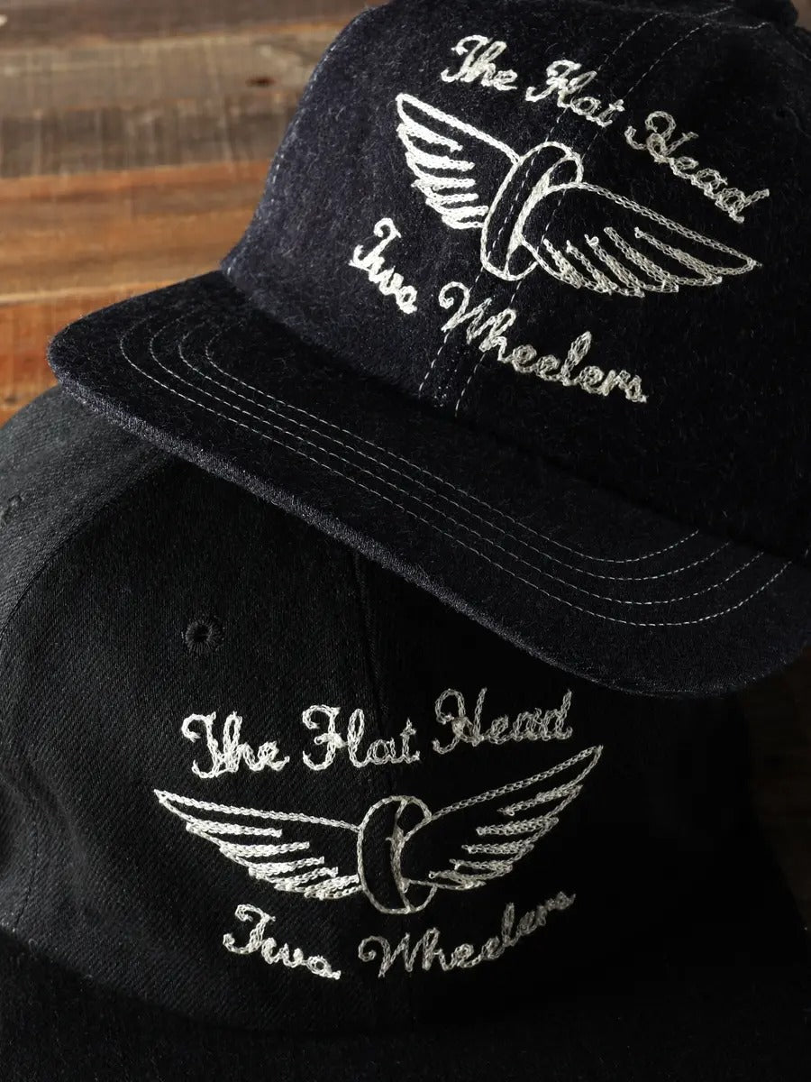 FN-HC007 HEADWEAR - 12oz DENIM TRACKER CAP - INDIGO