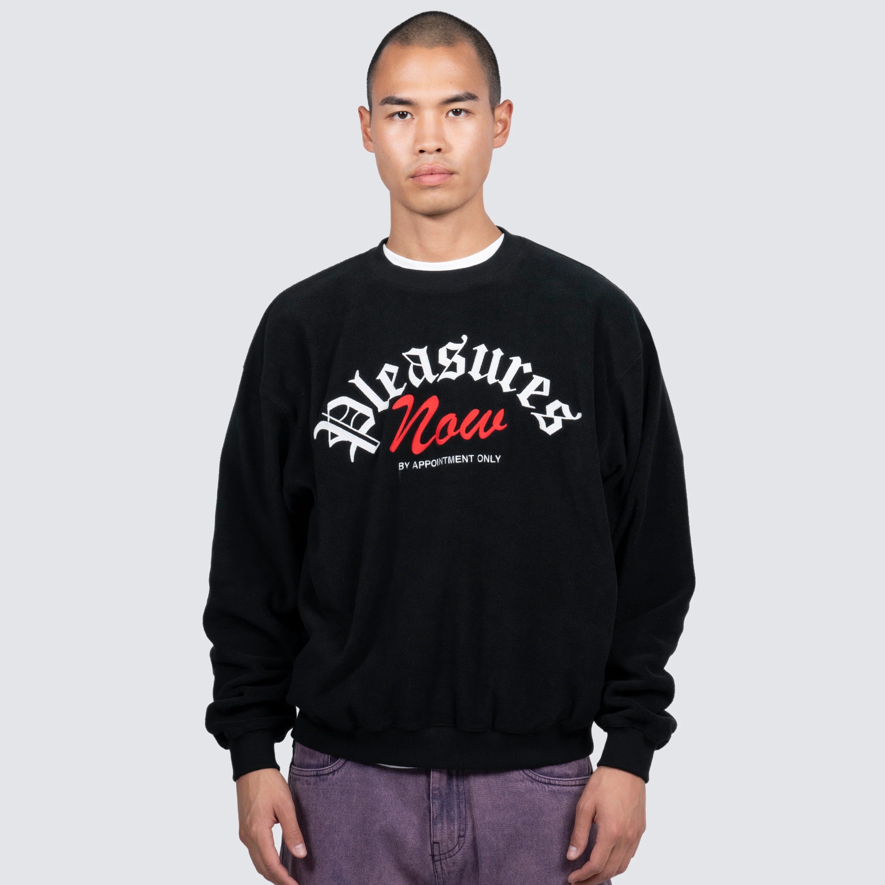 APPOINTMENT FLEECE CREWNECK - BLACK
