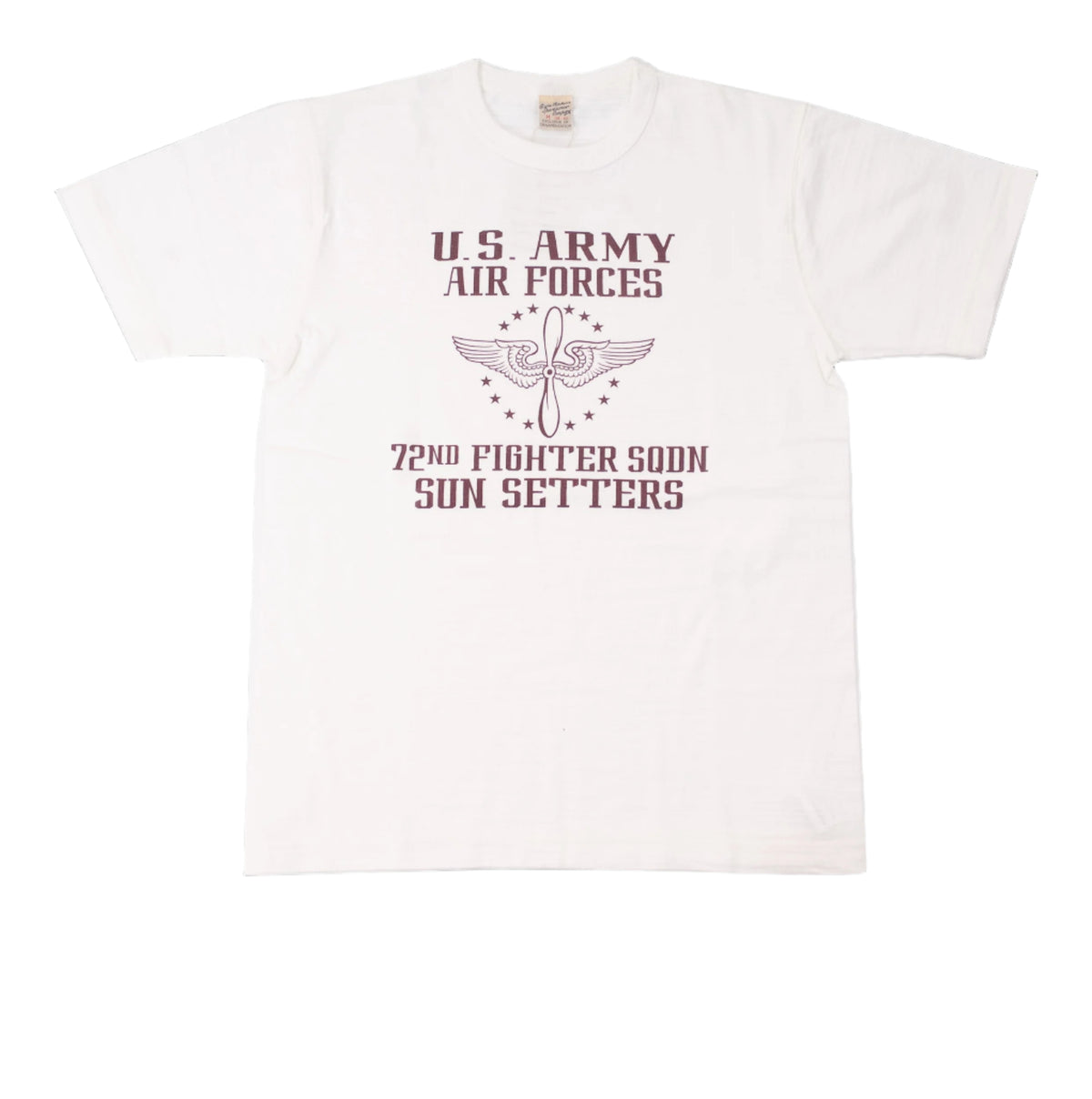 BR79562 SLUB YARN T-SHIRT 72nd FIGHTER SQ - WHITE
