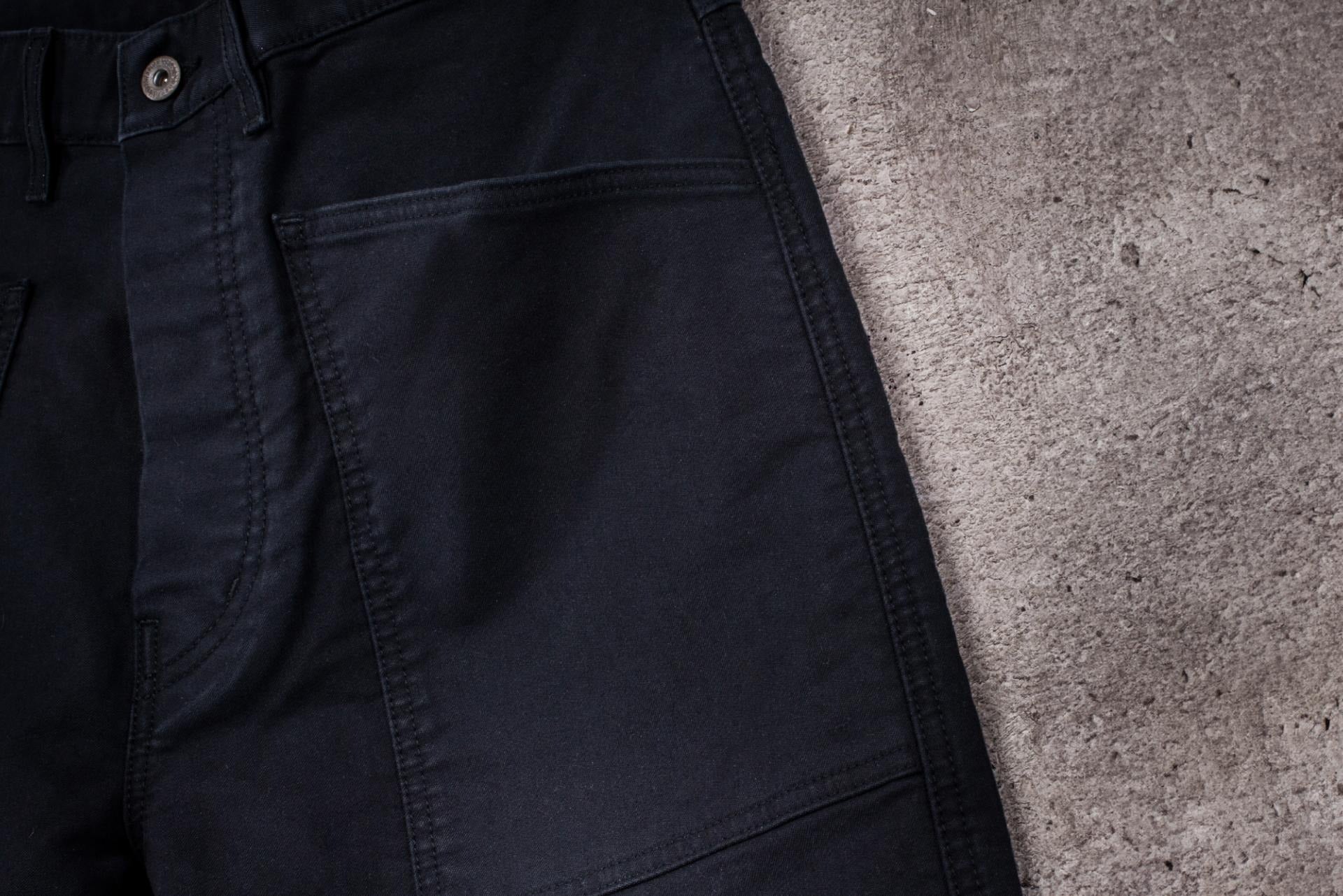 LE PANTALON "PENITENCIER" MOLESKINE - NOIR