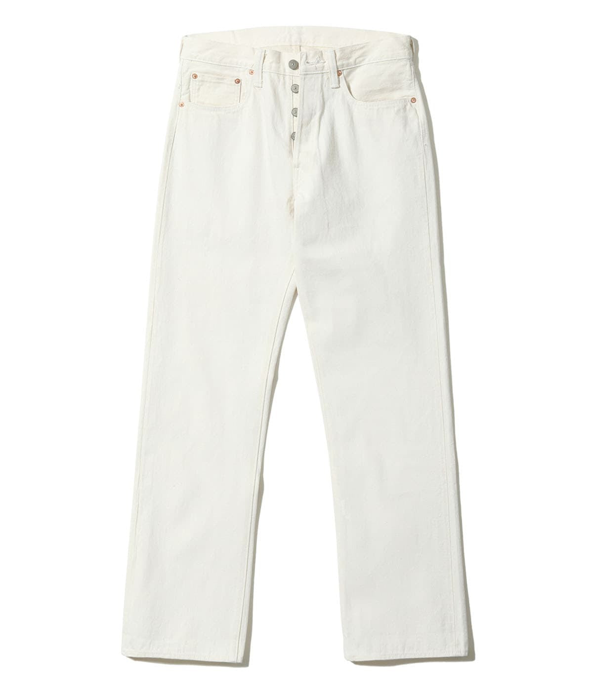 SC42560 13oz. WHITE DENIM “1947 MODEL” (REGULAR STRAIGHT) - WHITE