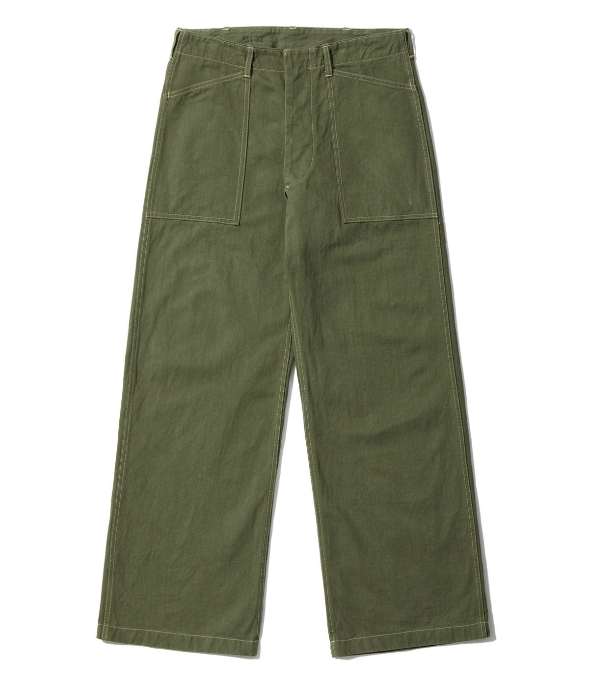BR42534 U.S. MARINE CORPS M-1941 HERRINGBONE PANTS SHORT LENGTH - OLIVE