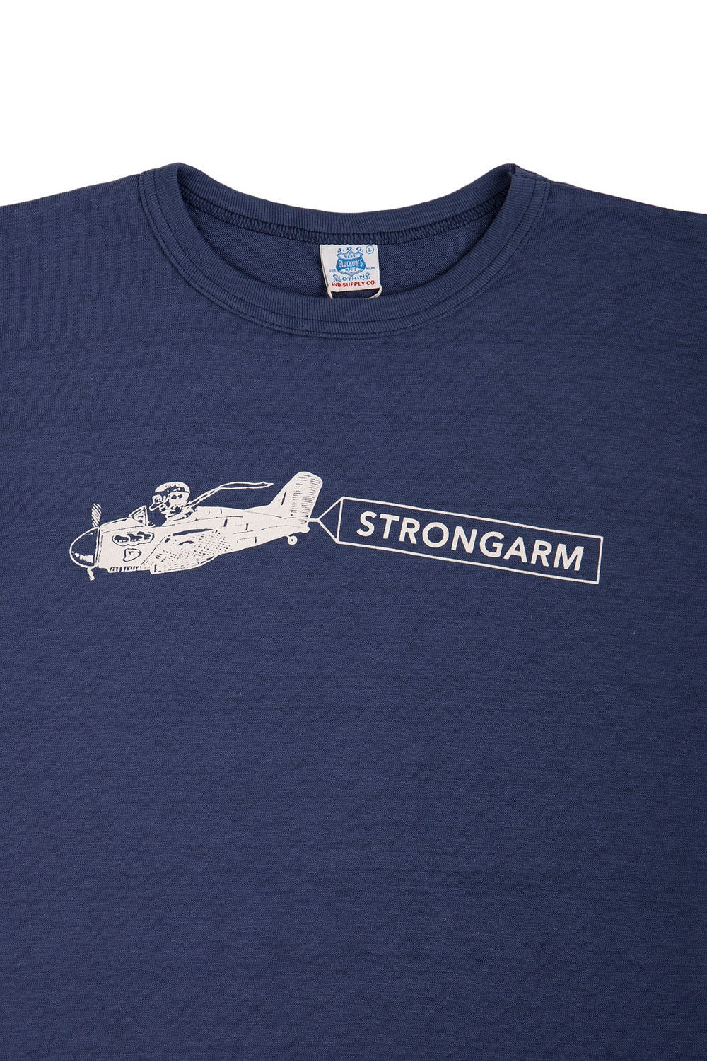 JG-CS06 AEROPLANE ADVERTISING Tee - FADE BLUE