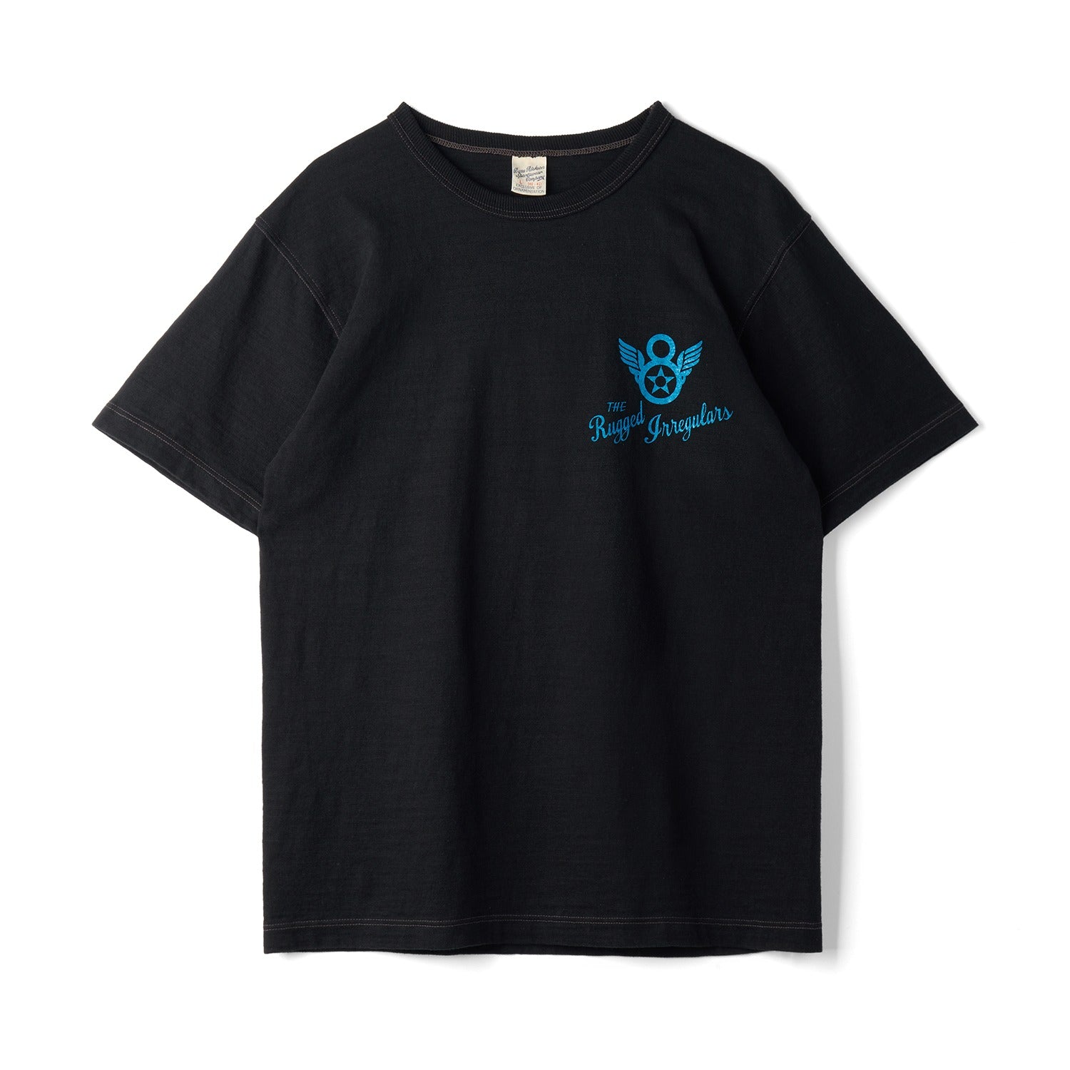 BR79563 SLUB YARN T-SHIRT 322nd BOMB SQ - BLACK