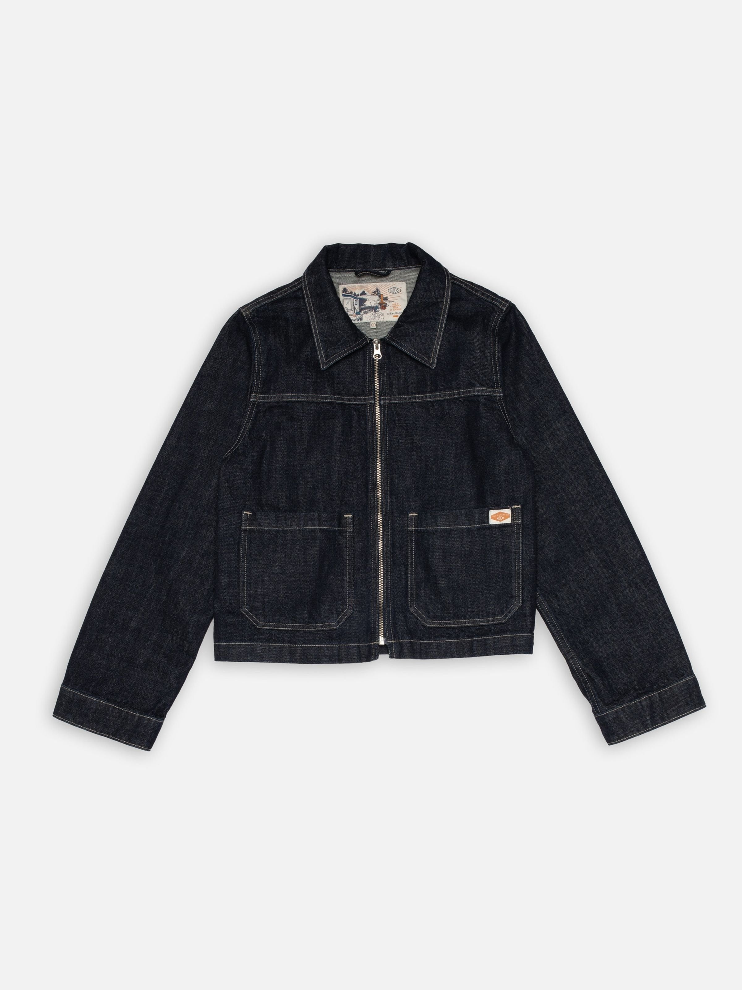 Anja Workwear Denim Jacket - Dark Blue