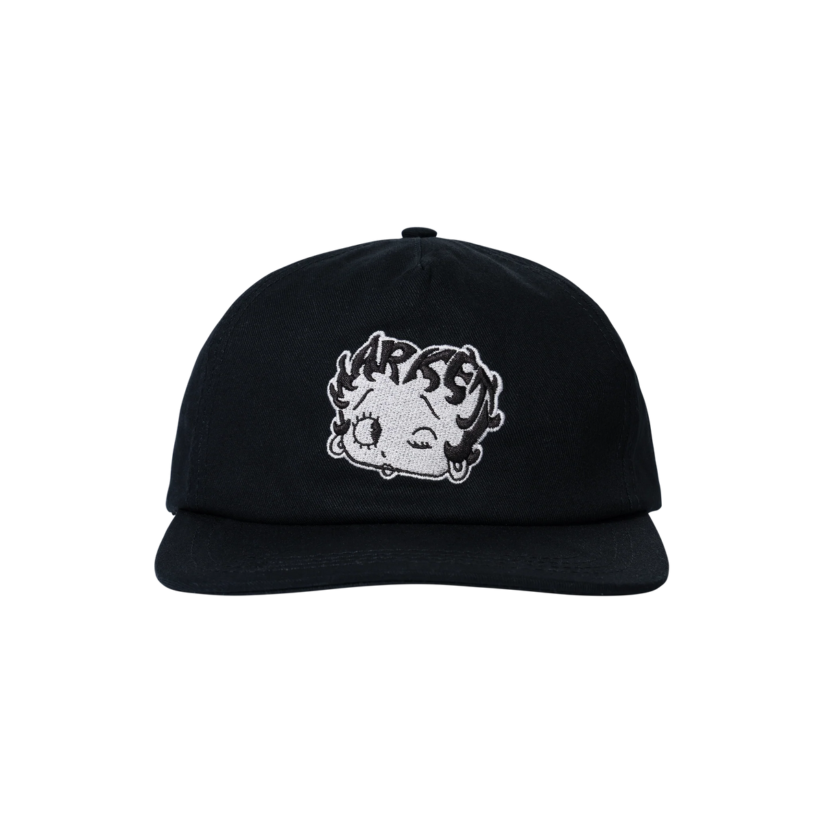 BETTY BOOP MASCOT 5 PANEL HAT - BLACK