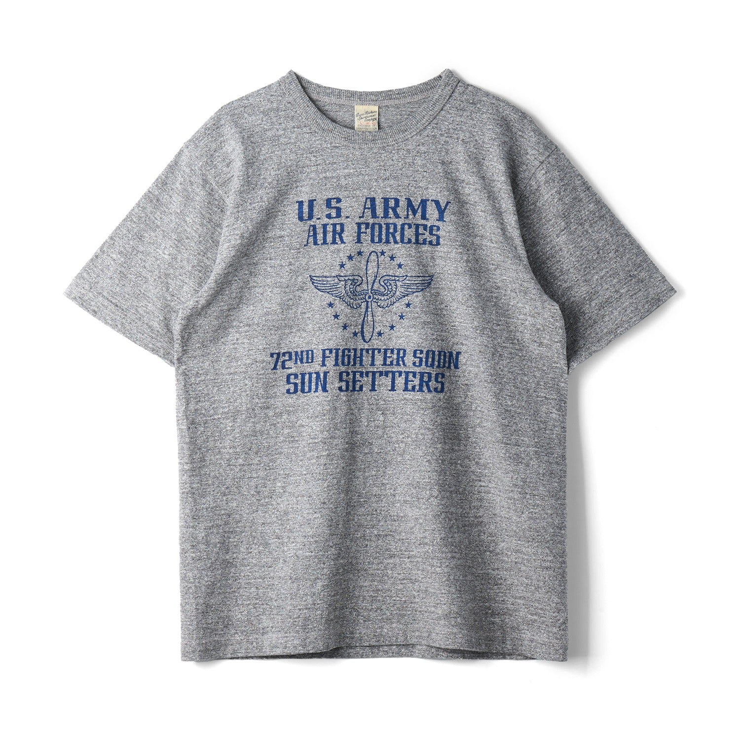 BR79562 SLUB YARN T-SHIRT 72nd FIGHTER SQ - H.GRAY