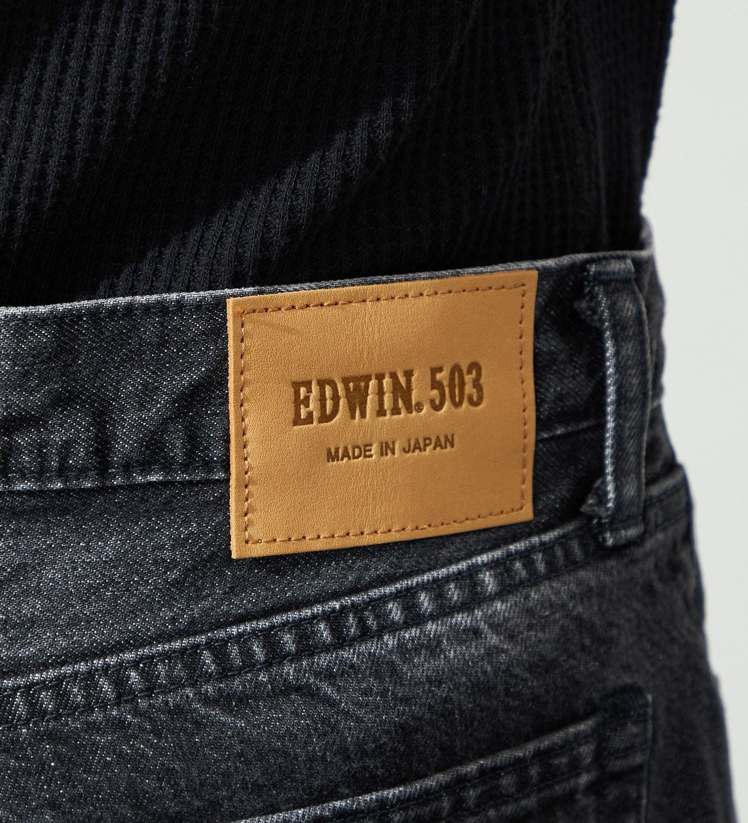 E50323-83 503 REGULAR STRAIGHT - BLACK DENIM