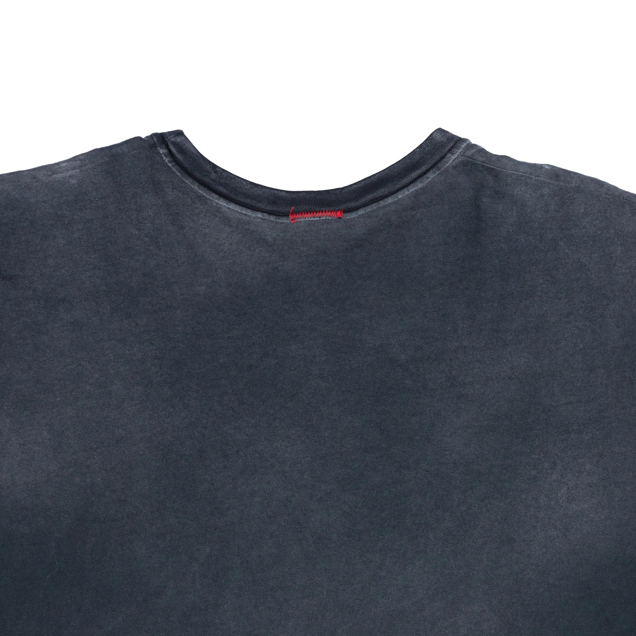 OVERSIZE CROP TEE S/S - SUN FADE BLACK